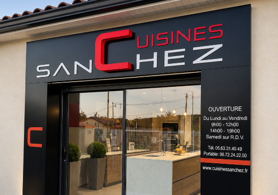Enseigne Cuisines Sanchez